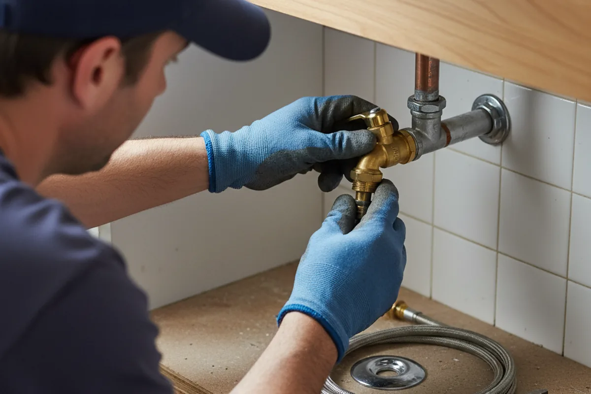 Shutoff valve and fitting work during Faucet and Fixture Repair in Rogersville